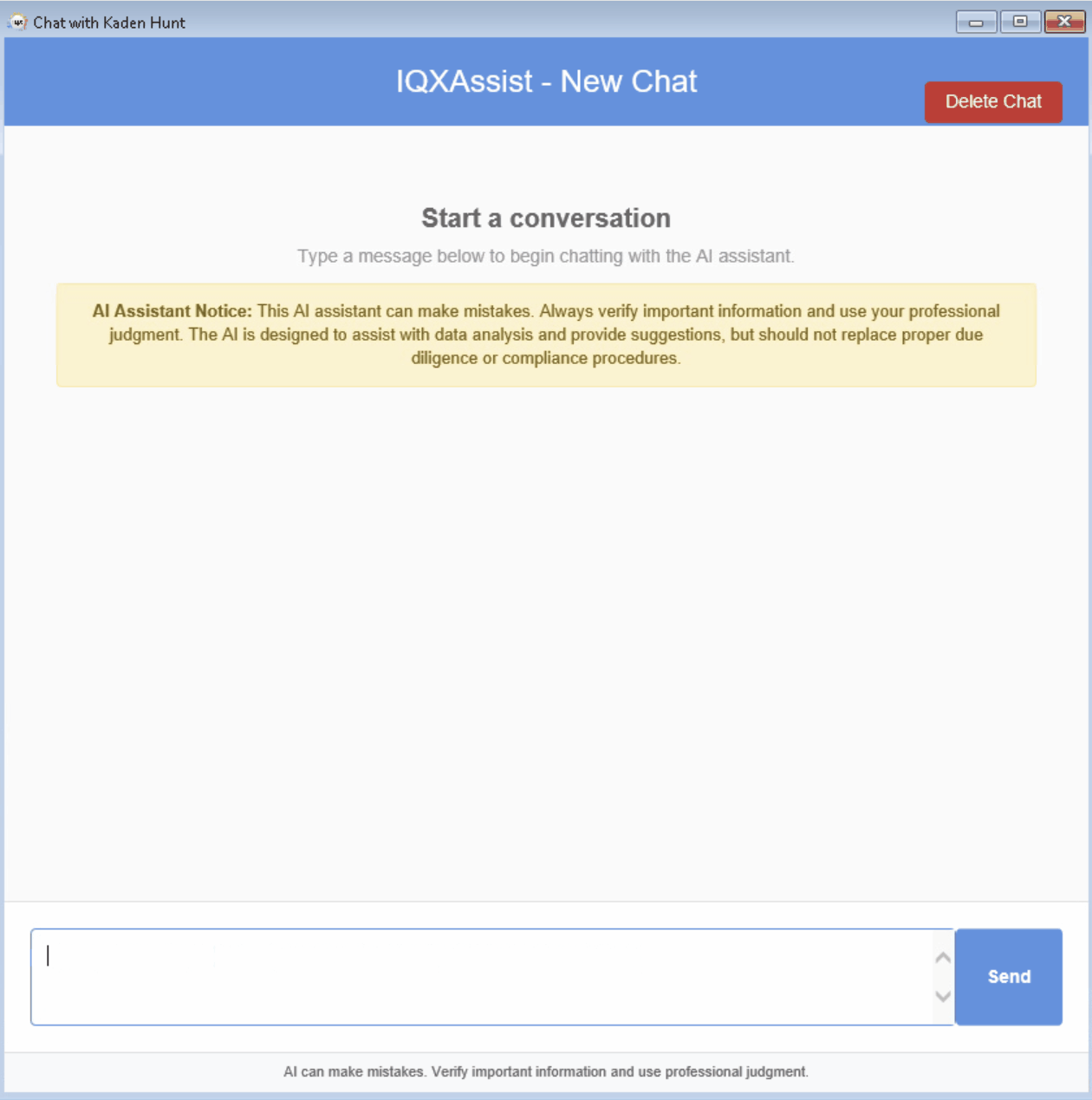 Example of the AI drafting a formatted email