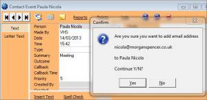 Confirm add email address Confirm add email address
