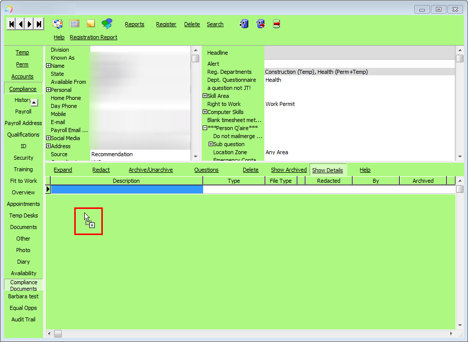 drag and drop document to compliance drag and drop document to compliance