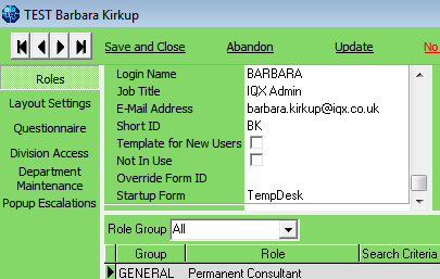 Startup Form