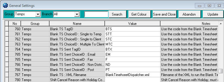 General Settings